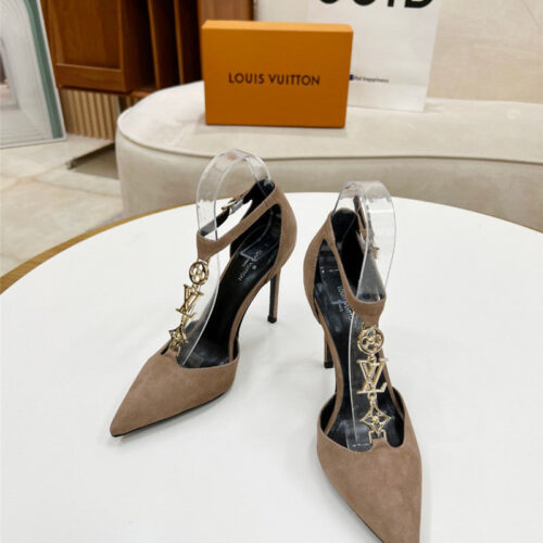 High Quality Luxury Louis Vuitton Metal Chain High Heels – Style 22851 product detail