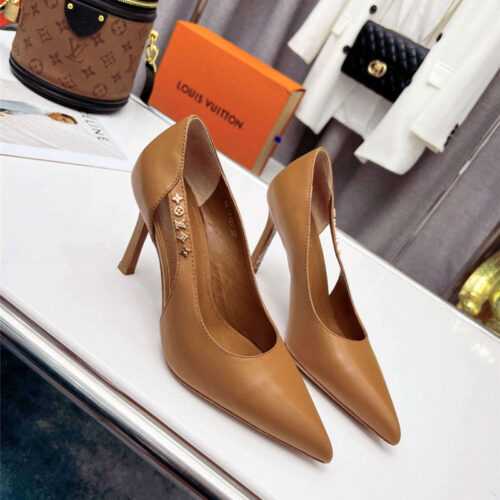 High Quality Luxury Louis Vuitton Metal Buckle High Heels – Style 01955 product detail
