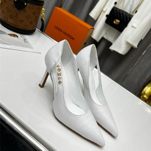 High Quality Luxury Louis Vuitton Metal Buckle High Heels – Style 69187 product detail