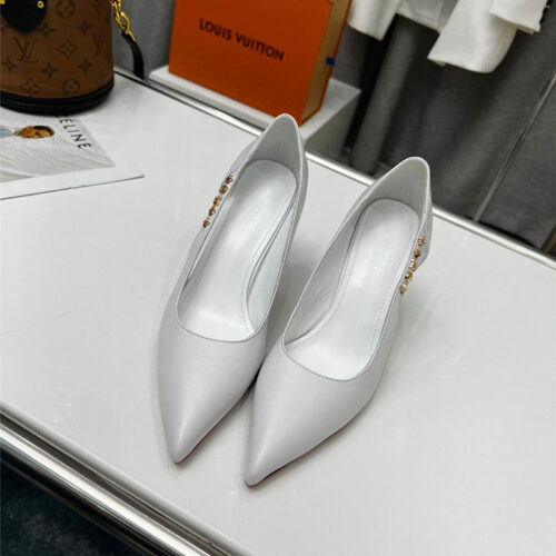 High Quality Luxury Louis Vuitton Metal Buckle High Heels – Style 69187 product detail