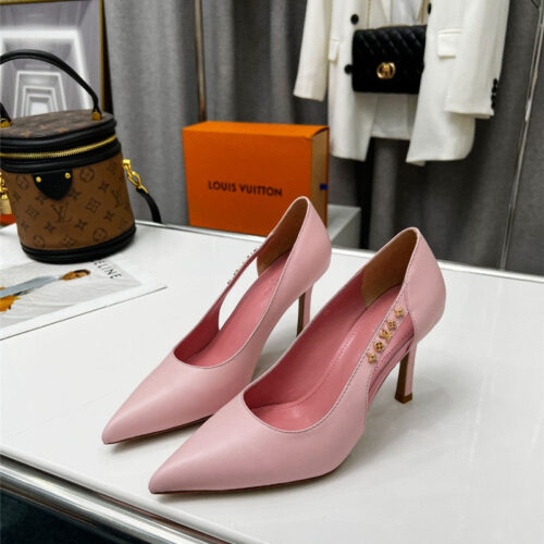High Quality Luxury Louis Vuitton Metal Buckle High Heels – Style 70883