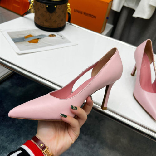 High Quality Luxury Louis Vuitton Metal Buckle High Heels – Style 70883 product detail