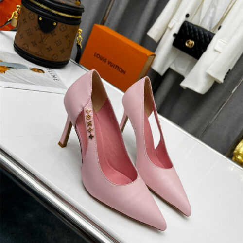 High Quality Luxury Louis Vuitton Metal Buckle High Heels – Style 70883 product detail