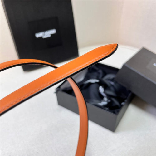 High Quality Luxury YSL Leather Heart Pin Buckle Belt product detail