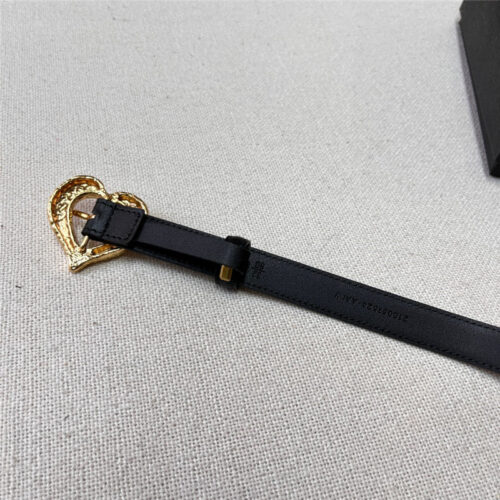 High Quality Luxury YSL Leather Heart Pin Buckle Belt – Style 60966 product detail