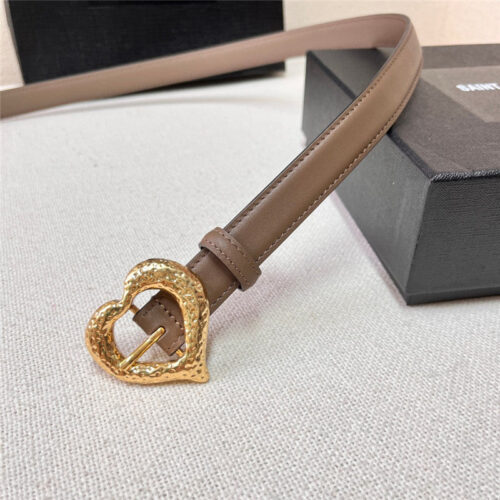 High Quality Luxury YSL Leather Heart Pin Buckle Belt – Style 26502 product detail