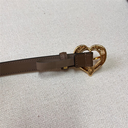 High Quality Luxury YSL Leather Heart Pin Buckle Belt – Style 26502 product detail