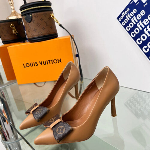 High Quality Luxury Louis Vuitton Bow High Heels – Style 39171
