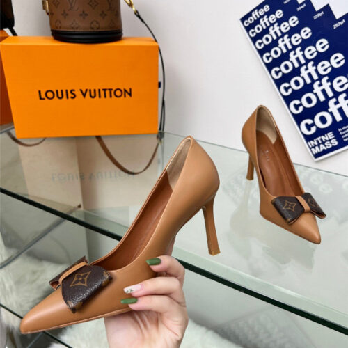 High Quality Luxury Louis Vuitton Bow High Heels – Style 39171 product detail