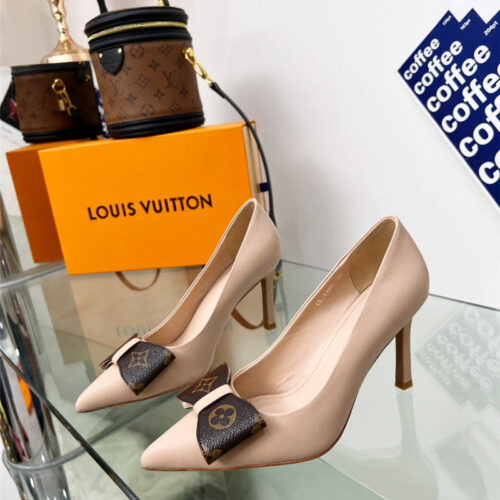 High Quality Luxury Louis Vuitton Bow High Heels