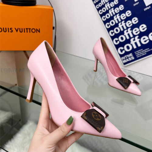 High Quality Luxury Louis Vuitton Bow High Heels – Style 23363 alternate view