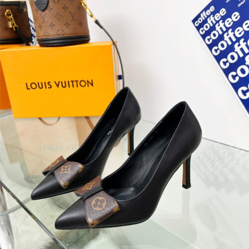 High Quality Luxury Louis Vuitton Bow High Heels – Style 05859