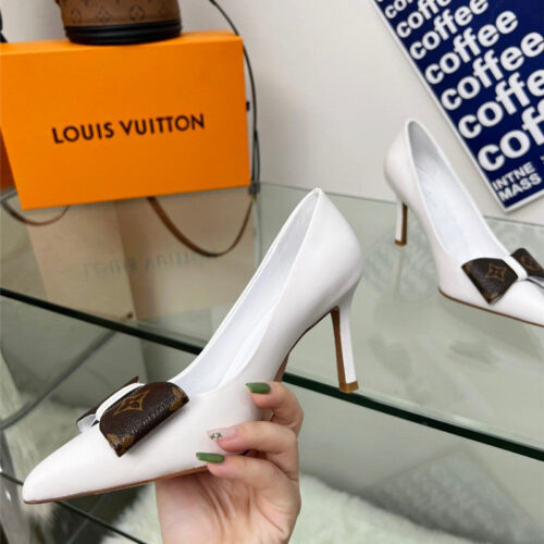 High Quality Luxury Louis Vuitton Bow High Heels – Style 64611 alternate view
