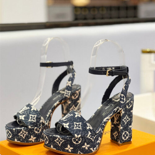 High Quality Luxury Louis Vuitton High Imitation Platform High Heel Sandals – Style 34243 alternate view
