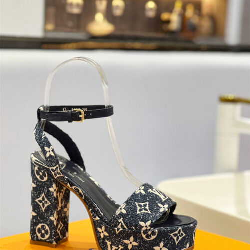 High Quality Luxury Louis Vuitton High Imitation Platform High Heel Sandals – Style 34243 product detail