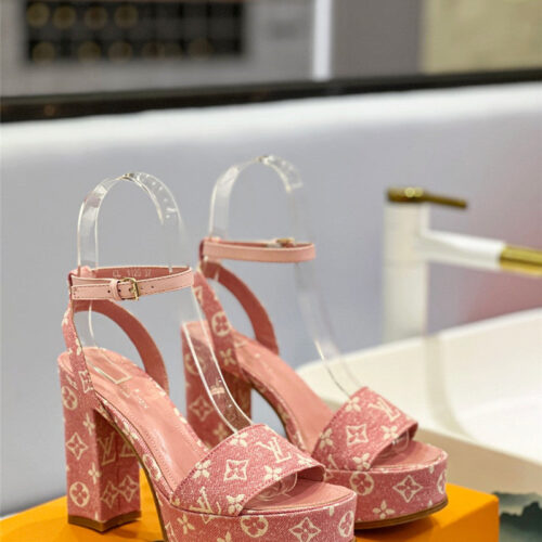 High Quality Luxury Louis Vuitton High Imitation Platform High Heel Sandals – Style 63619