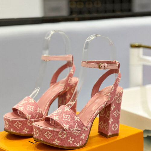 High Quality Luxury Louis Vuitton High Imitation Platform High Heel Sandals – Style 63619 alternate view