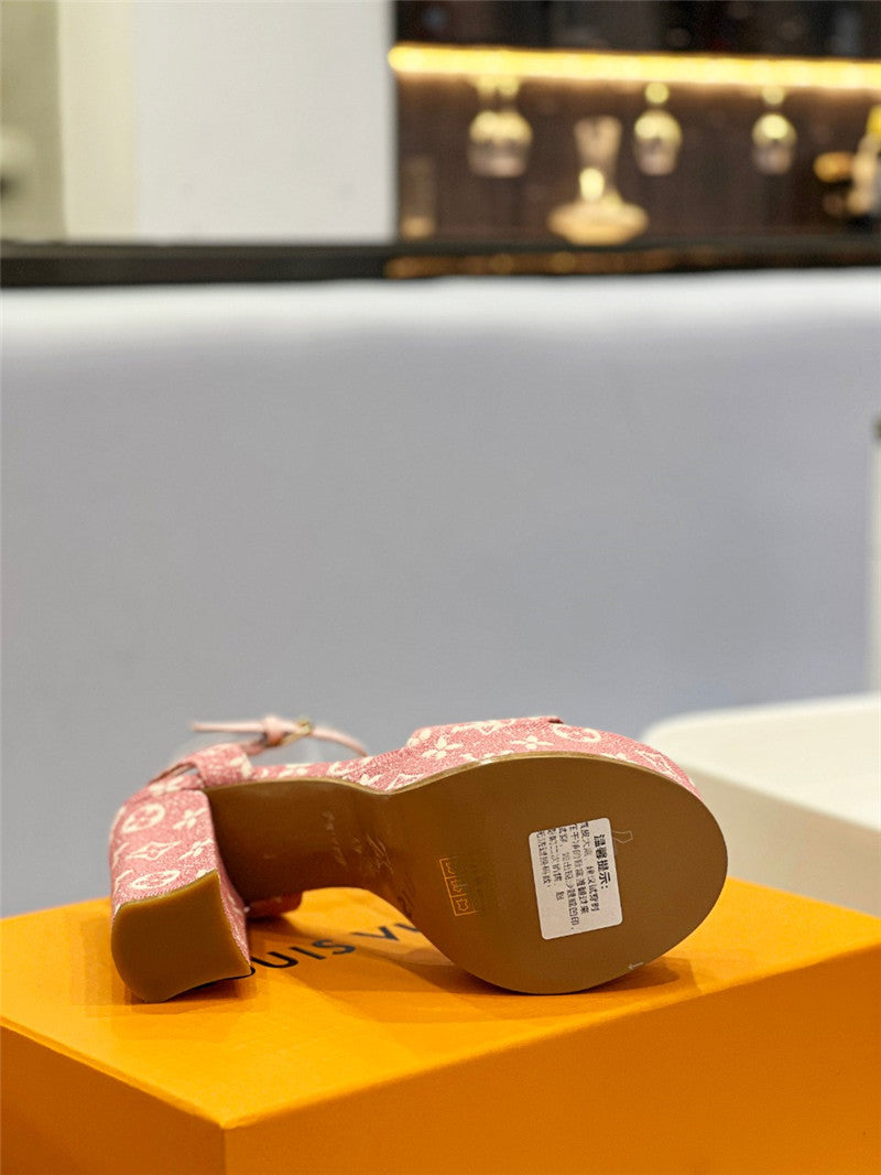 High Quality Luxury Louis Vuitton High Imitation Platform High Heel Sandals – Style 63619 product detail