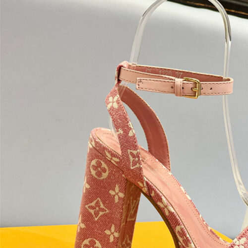 High Quality Luxury Louis Vuitton High Imitation Platform High Heel Sandals – Style 63619 product detail