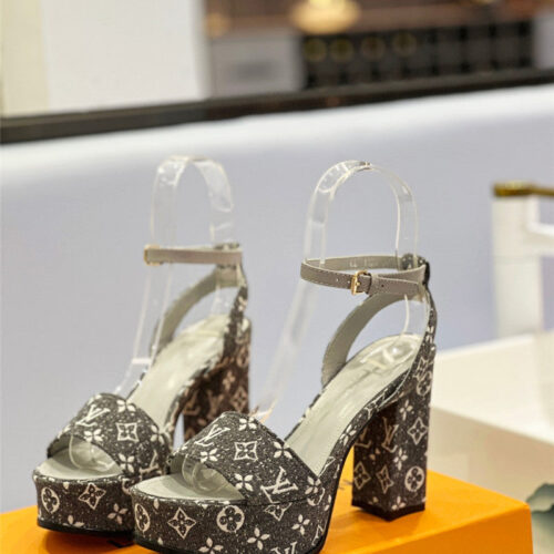 High Quality Luxury Louis Vuitton High Imitation Platform High Heel Sandals – Style 98083 alternate view