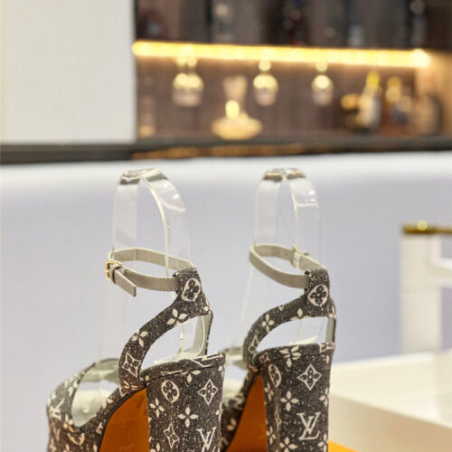 High Quality Luxury Louis Vuitton High Imitation Platform High Heel Sandals – Style 98083 product detail