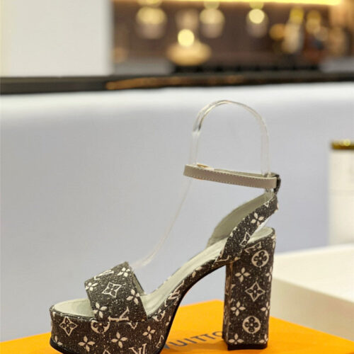 High Quality Luxury Louis Vuitton High Imitation Platform High Heel Sandals – Style 98083 product detail