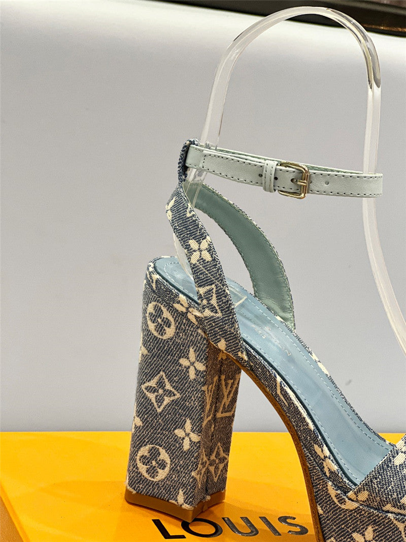 High Quality Luxury Louis Vuitton High Imitation Platform High Heel Sandals product detail