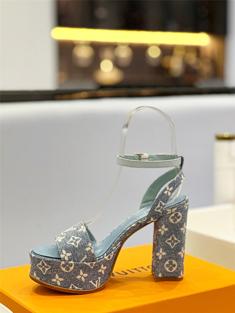 High Quality Luxury Louis Vuitton High Imitation Platform High Heel Sandals product detail