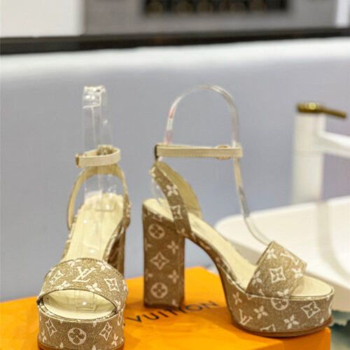 High Quality Luxury Louis Vuitton High Imitation Platform High Heel Sandals – Style 27459 product detail