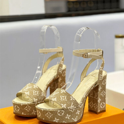 High Quality Luxury Louis Vuitton High Imitation Platform High Heel Sandals – Style 27459 alternate view