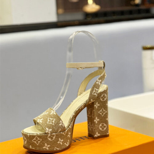 High Quality Luxury Louis Vuitton High Imitation Platform High Heel Sandals – Style 27459 product detail