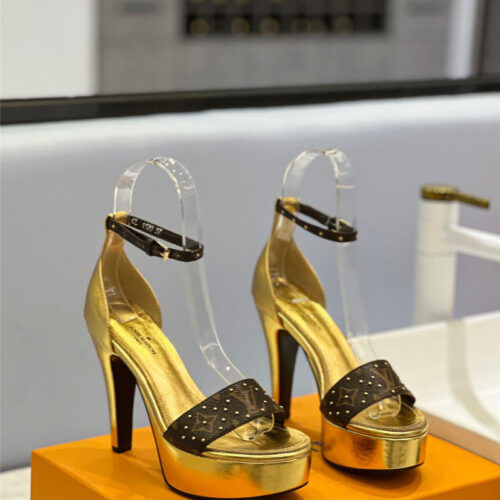 High Quality Luxury Louis Vuitton High Imitation Platform High Heel Sandals – Style 25763