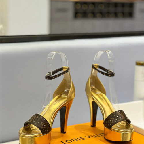 High Quality Luxury Louis Vuitton High Imitation Platform High Heel Sandals – Style 25763 product detail