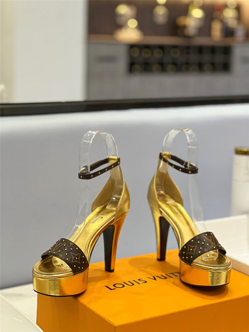 High Quality Luxury Louis Vuitton High Imitation Platform High Heel Sandals – Style 25763 product detail