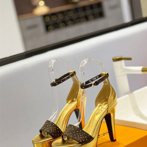 High Quality Luxury Louis Vuitton High Imitation Platform High Heel Sandals – Style 25763 alternate view