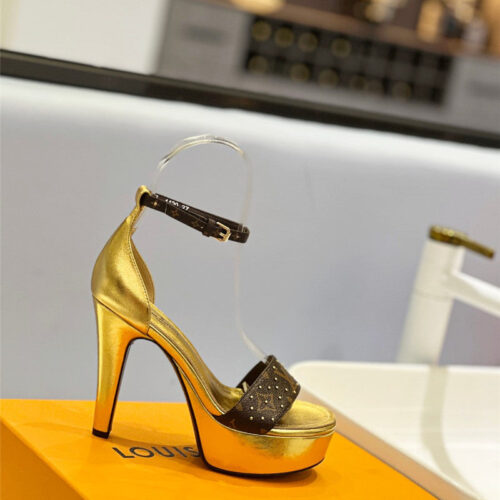 High Quality Luxury Louis Vuitton High Imitation Platform High Heel Sandals – Style 25763 product detail