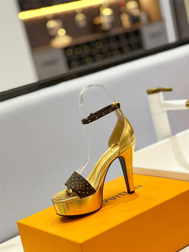 High Quality Luxury Louis Vuitton High Imitation Platform High Heel Sandals – Style 25763 product detail