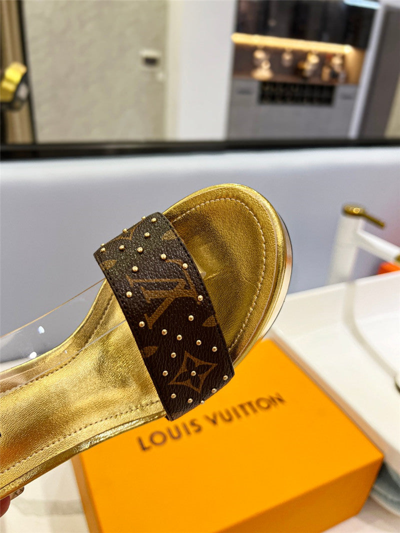 High Quality Luxury Louis Vuitton High Imitation Platform High Heel Sandals – Style 25763 product detail