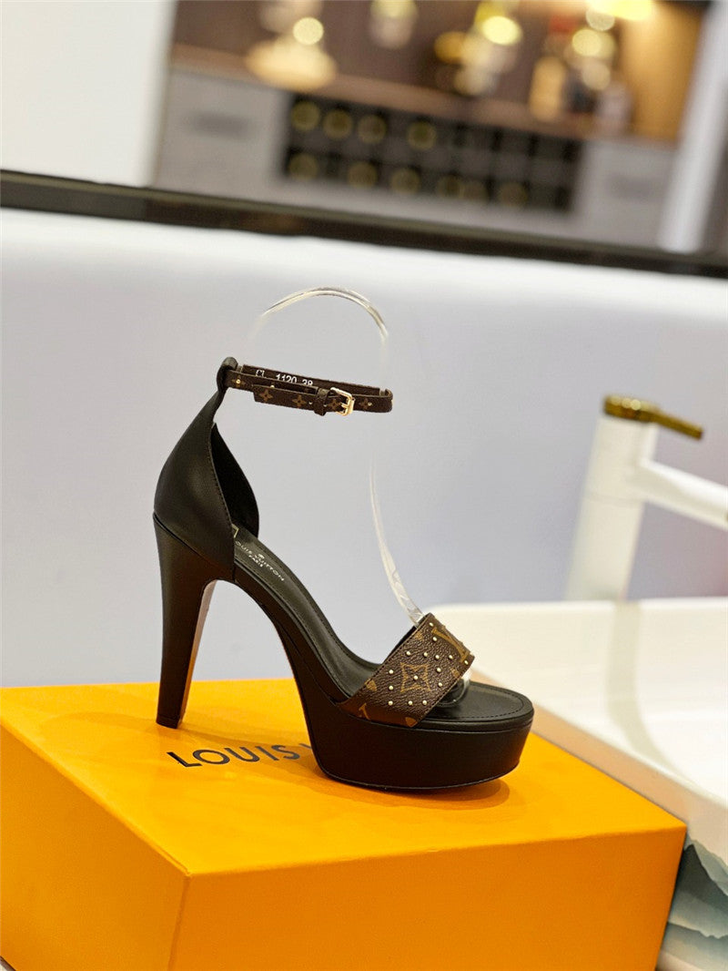 High Quality Luxury Louis Vuitton Platform High-Heeled Sandals – Style 67171 product detail