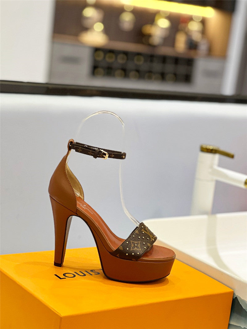 High Quality Luxury Louis Vuitton Platform High-Heeled Sandals product detail
