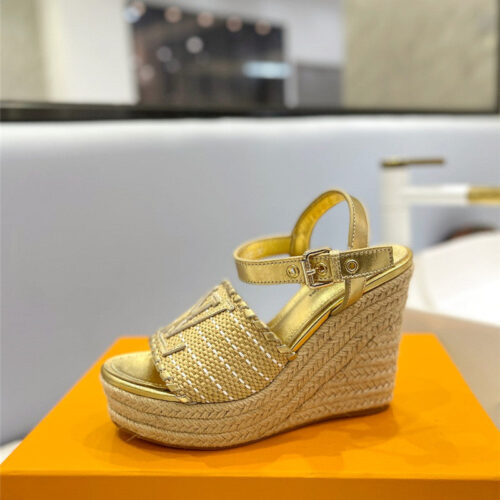 High Quality Luxury Louis Vuitton Latest Catwalk Platform Sandals product detail