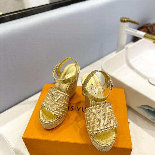 High Quality Luxury Louis Vuitton Latest Catwalk Platform Sandals product detail