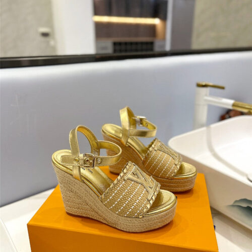 High Quality Luxury Louis Vuitton Latest Catwalk Platform Sandals product detail