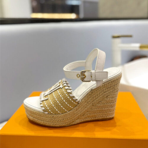 High Quality Luxury Louis Vuitton Latest Catwalk Platform Sandals – Style 34787 product detail