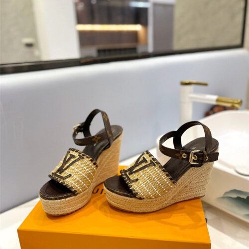 High Quality Luxury Louis Vuitton Latest Catwalk Platform Sandals – Style 08803 alternate view