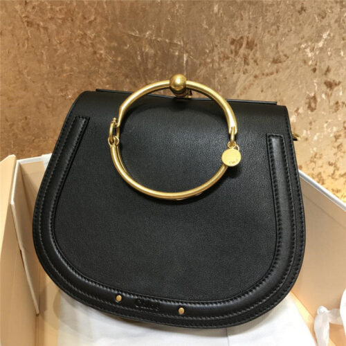 High Quality Luxury Chloe Small Nile Bracelet Bag Black