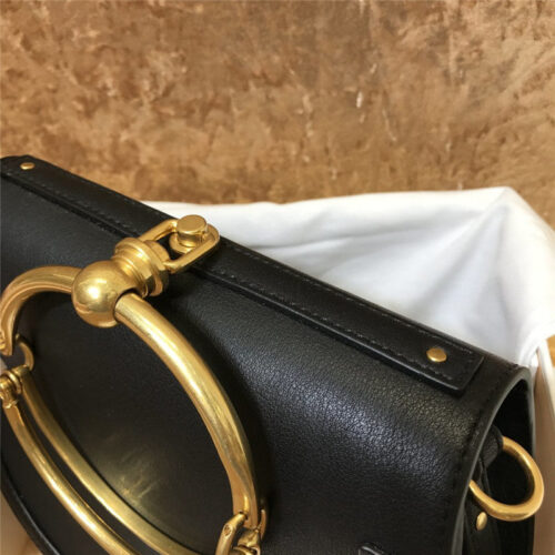 High Quality Luxury Chloe Small Nile Bracelet Bag Black product detail