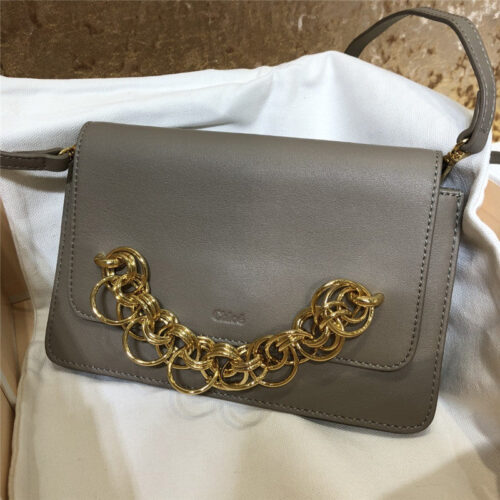 High Quality Luxury Chloe Drew Bijou Leather Clutch Bag – Style 30246