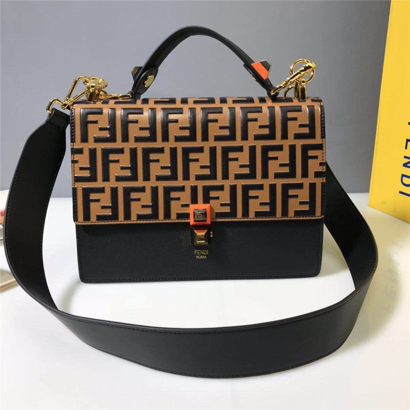 High Quality Luxury Fendi Kan I FF Bag
