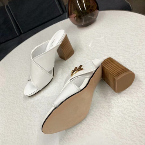 High Quality Luxury Louis Vuitton Heels Slippers White product detail